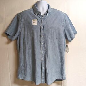 Sonoma Perfect Length Chambray Linen Shirt, men's XL